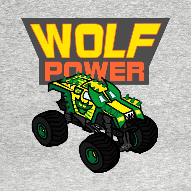 Australian Wolf Power Monster Truck by ChewfactorCreative